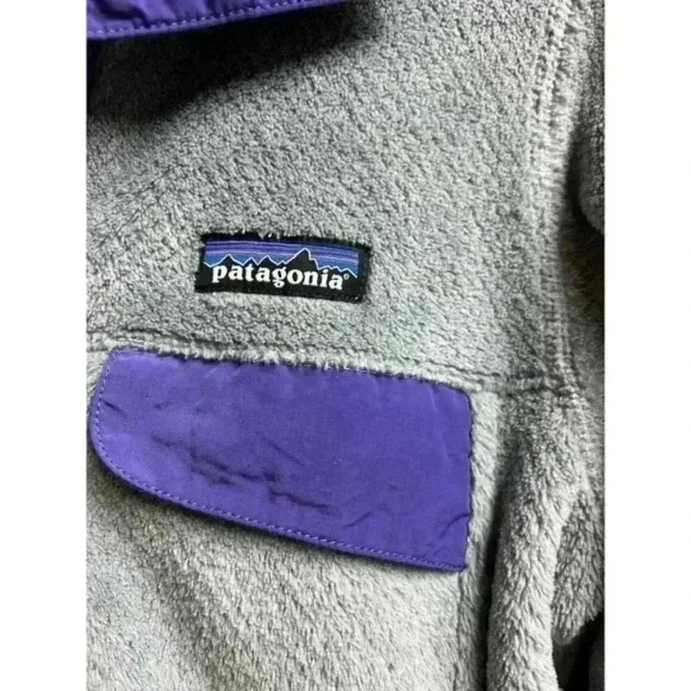 Patagonia Pullover Jacket in Gray and Purple Size small. - Picture 4 of 7